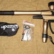 Azodin Zenith Gold and Black Paintball Marker. Excellent Condition. 