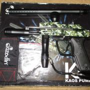 2011 Azodin Kaos Pump II Green Camouflage Paintball Marker. Immaculate condition. 