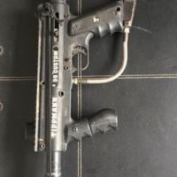 4 x Tippmann 98 Custom with stock and top rail/carry handle